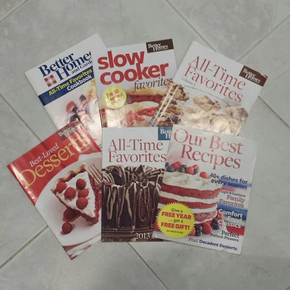 6 Better Homes Recipe Magazines